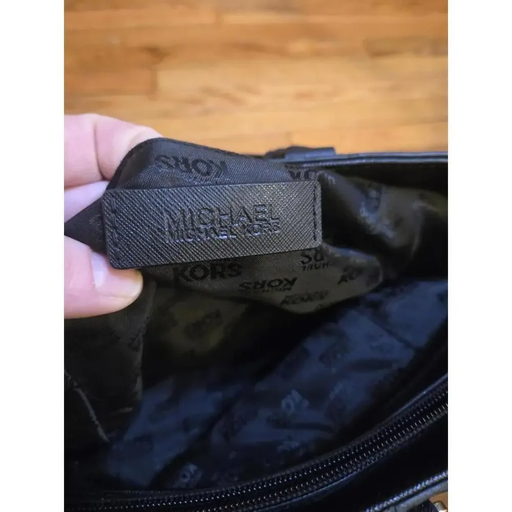 Michael Kors Black Tote Bag with Leather Handles- Please See Note